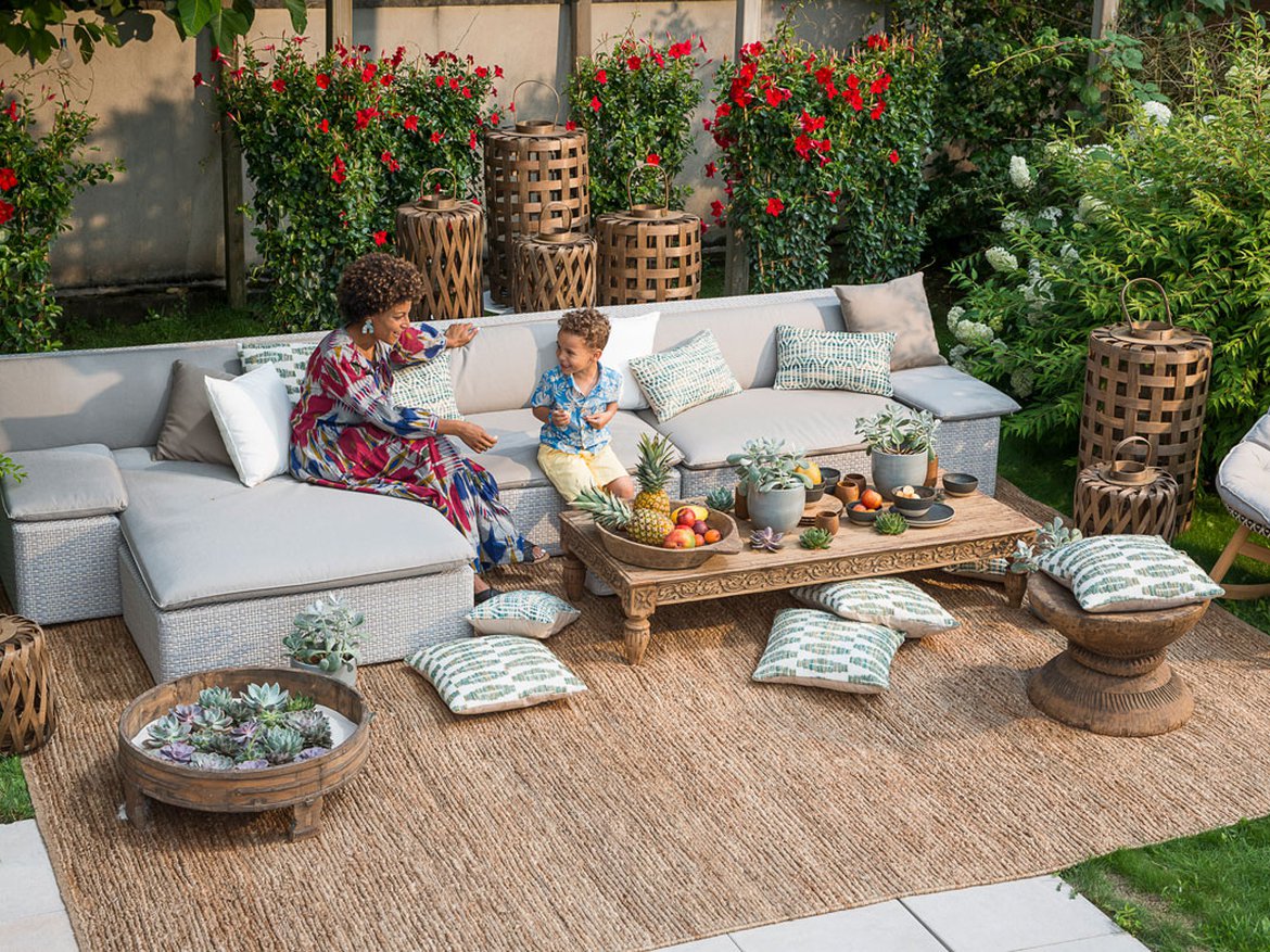 tendance déco d'intérieur en extérieur - meubles tissés Dedon - Schilliger